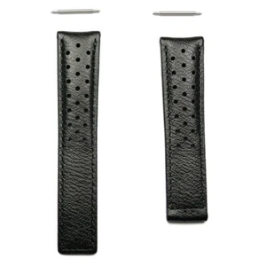 Correa de cuero negro perforado TAG Heuer Carrera FC6357 ancho 20 mm - Imagen 1 de 3