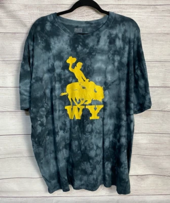 Camiseta Vaquera Brisco Brands Para Hombre Talla 3XL Tie-Dye State Of WY Bull Riding Foto 1 de 4