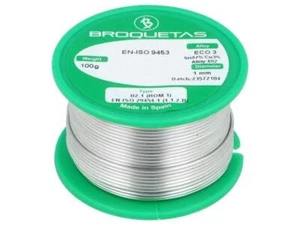 ECO3 B2.1 1,0MM 100GR Lötdraht Sn97Cu3 1mm 100g bleifrei Verpackung: Spule BROQU - Picture 1 of 1