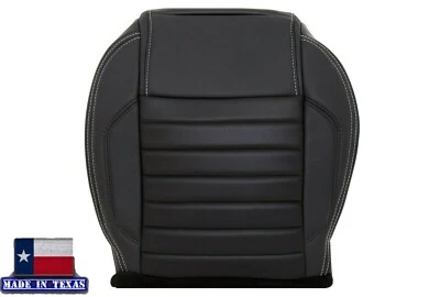 Driver Bottom Black LEATHER Seat Cover 2012 2013 For Ford Mustang GT Convertible - Image 1 of 4
