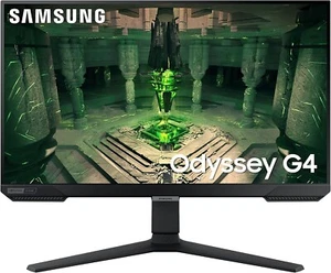 SAMSUNG 25" Odyssey G4 Series FHD Gaming Monitor, 240Hz, LS25BG402ENXGO - BLACK - Picture 1 of 6
