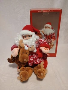 Dillards Natale Animato Babbo Natale che Dorme 12" Canta BABBO NATALE Dorme Stasera VIDEO - Foto 1 di 9