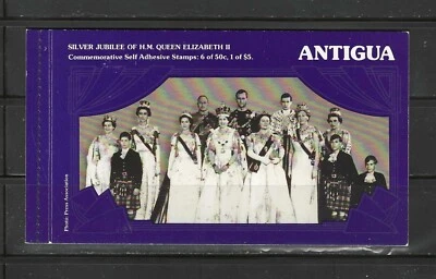 ANTIGUA , 1977 , ELIZABETH II , SILVER JUBILEE , COMPLETE BOOKLET , IMPERF , MNH - Image 1 of 3