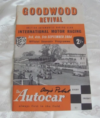 Augie August Pabst Autocar Signed Autographed Ferrari 24 Goodwood 2004 Autocar - Image 1 of 4