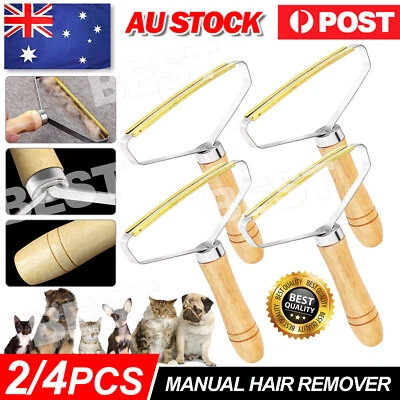 2/4x Lint Remover Pet Fur Cleaner Clothes Fuz Shaver Brush Trimmer Manual Roller - image 1 of 4