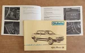 Alfa Romeo Giulietta Limousine / Fahr- und Wartungsanleitung 07-1983 - Bild 1 von 1