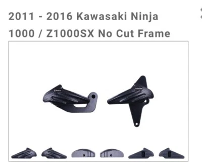 Cuadro deslizadores T-Rex Racing 2011-2016 Kawasaki Ninja 1000/Z1000SX SIN CORTES Foto 1 de 3