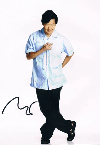 Ken Jeong 1969- genuine autograph photo 8"x12" signed IN PERSON The Hangover Cover