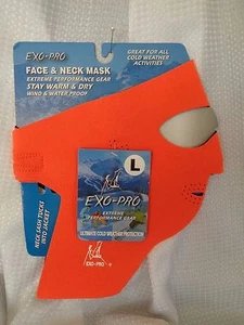 EXO-PRO~Extreme Weather~Face & Neck Mask~Orange~Wind & Water Proof~ #S235-C~NEW - Picture 1 of 9