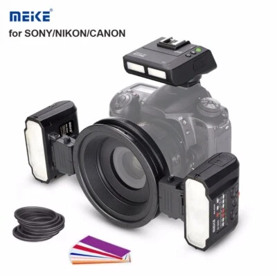Meike MK-MT24 Macro Twin Flash Dual Flash Speedlite For Nikon Canon Camera DSLR - Image 1 of 4