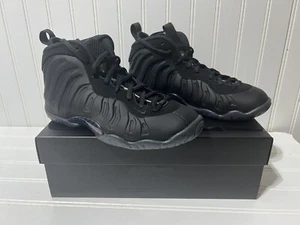 Nike Little Posite One GS Boys Size 5Y Black Athletic Shoes Sneaker 644791-014 - Picture 1 of 17