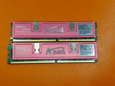 ⭐️⭐️⭐️⭐️⭐️ 2GB (1GB x 2) ADATA AD2800001GMU Desktop RAM Memory Sticks  - Image 1 of 3