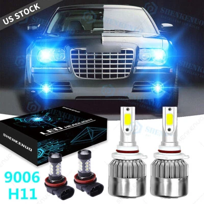 Ice blue LED Headlight Low Beam Fog Light Bulb For Chrysler 300 11-14 200 13-15 - Image 1 of 4