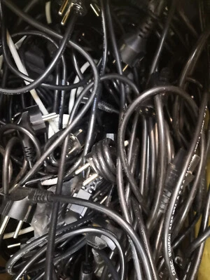 50 x gebrauchte HP Kaltgerätestecker Strom Netz kabel PC Computer Drucker 1,8m - Bild 1 von 4