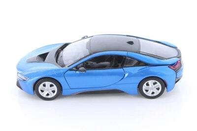 Blue 2018 BMW i8 Coupe 1/24 Scale Diecast Model - Image 1 of 4