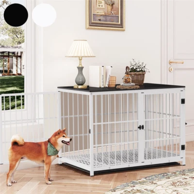 Holz Hundebox XXL für Zuhause Hundekäfig Stabil Große Hunde Wohnzimmer Hütte DE - Bild 1 von 4