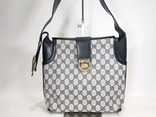 Borsa Gucci vintage monospalla pvc navy