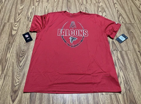 NWT MEN Nike DRI-FIT XXL NFL LOGO  Red SHIRT ATLANTA FALCONS Cover
