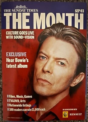David Bowie Sunday Times Reality CD-Rom promo The Month - Bild 1 von 4