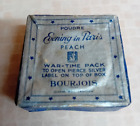 Vintage WW2 Issue Pack BOURJOIS - Evening In Paris- PEACH - Face Powder. Sealed.