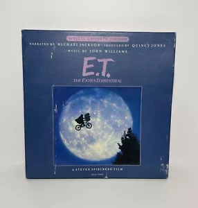 Michael Jackson E. T. 1982 Storybook Cassette Edition W/ Poster - Picture 1 of 4