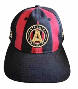 Men's New Era Black Atlanta United FC 9FIFTY Strapback Adjustable Hat - Picture 1 of 8