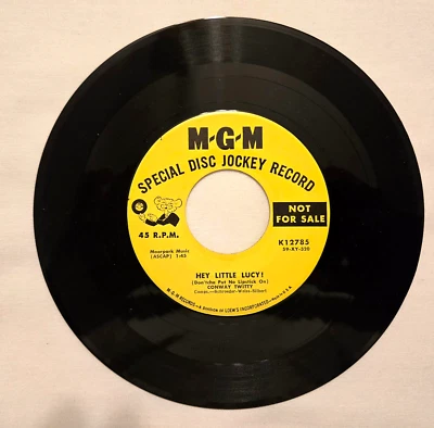Conway Twitty 45 RPM PROMO Hey Little Lucy / When I'm Not With You    MINT - Image 1 of 2