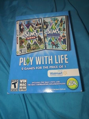 The Sims 3 Pets and Generations Expansion Pack 2 in 1 -PC / Mac Walmart Exclusiv - Image 1 of 4
