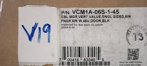 Siemon - VCM1A-06S-1-45 - Gestionnaire de câbles verticaux Siemon Value, 45U, simple face - Photo 1/2