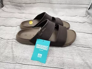 Reef Oasis Mens Double Up Black Slip-on Sandal Sugarcane Midsole Slides!!(12) - Picture 1 of 9
