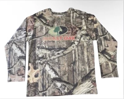 Mossy Oak Youth Boys XL Shirt Break Up Infinity Camouflage Hunting Outdoors LS - Image 1 of 4