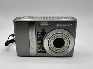 Polaroid i1236 12MP 3x Optical Zoom Digital Camera - Silver- TESTED & WORKS - Picture 1 of 7