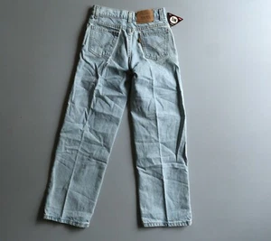 90s Vintage Kids Youth Levi's Boys Size 12 Deadstock NOS Wide Leg 24" X 27" - Picture 1 of 5