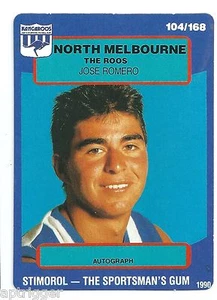 1990 Stimorol (104) Jose ROMERO North Melbourne - Picture 1 of 1