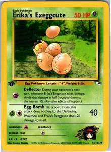 Erika's Exeggcute (43) Uncommon Gym Heroes 043/132 NM 1st Edition - Picture 1 of 2