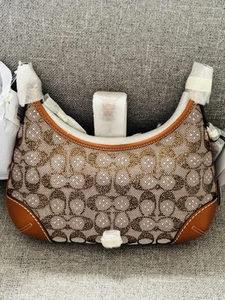 COACH The Coach Originals Hamptons 2005 Crystal Signature Jacquard Hobo Bag - Picture 1 of 9