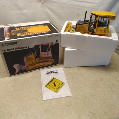 Vintage Ertl Construção de Precisão John Deere 650H Dozer Na Caixa, Moeda, 2002 - Imagem 1 de 4