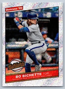 2020 Donruss #H-12 Bo Bichette Highlights Rapture - Bild 1 von 2