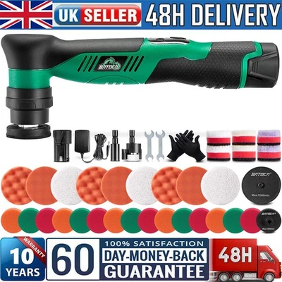 BATOCA Cordless Mini Car Polisher Buffer Sander Dual Action Polisher Machine 12V