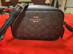 Coach Handbag, Mini Jamie Camera Bag Signature Canvas, Brand New,  Coach Tags - Picture 1 of 9