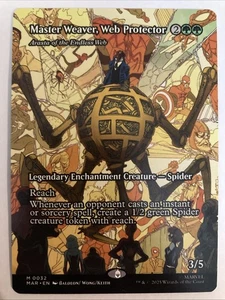 Spider-Man Magic The Gathering Eternal-Legal Borderless Master Weaver 0032 MAR - Picture 1 of 1