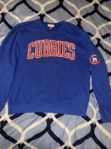 Chicago Cubs MLB Mitchell & Ness Throwback/Retro Style Sweater Sz Mens L - Picture 1 of 8