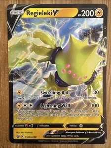 Regieleki V SWSH280 Black Star Promo JUMBO Pokemon Card Oversized MP - Picture 1 of 2