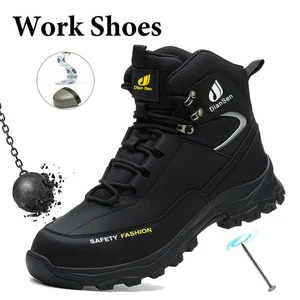 New botas de trabajo para hombre Indestructible Safety Shoes Water resistant - Picture 1 of 20