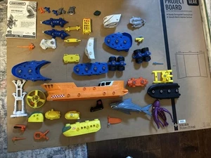 Mattel Matchbox Shark Ship Set Mega Rig Incomplete - Picture 1 of 10