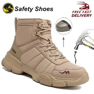 Mens Boots Steel Toe Shoes Work Boots Safety Shoes Botas De Trabajo Para Hombre - Picture 1 of 57