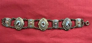 Vintage Art Deco Cameo Bracelet - Picture 1 of 4