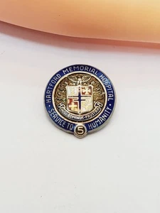 Vintage Hartford Memorial Hospital Service To Humanity 5 Year Enameled Pin (77) - Picture 1 of 4