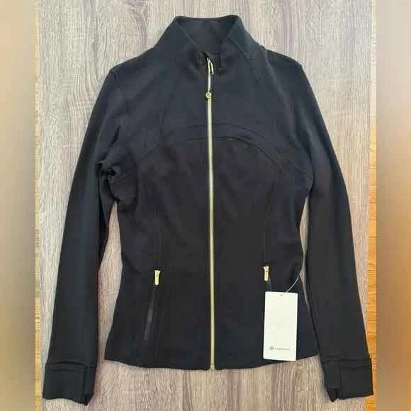 Chaqueta Lululemon Define negra nueva cremallera dorada todas las tallas para mujer  Foto 1 de 1