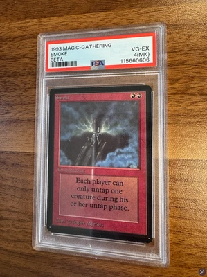 1993 magic the gathering beta smoke PSA 4 (MK) - Image 1 of 2